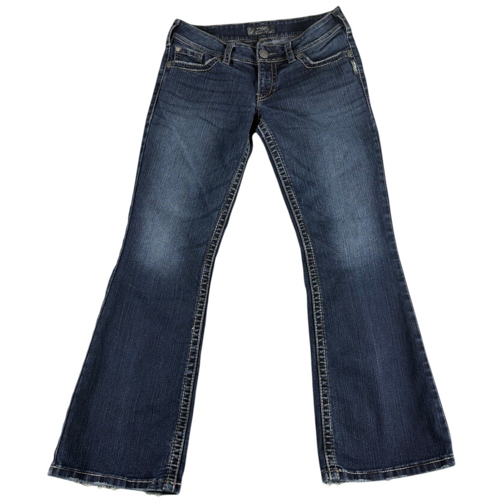 Silver Suki Surplus Bootcut Jeans Womens 30x30 Blue Mid Rise Dark Wash Curvy Fit